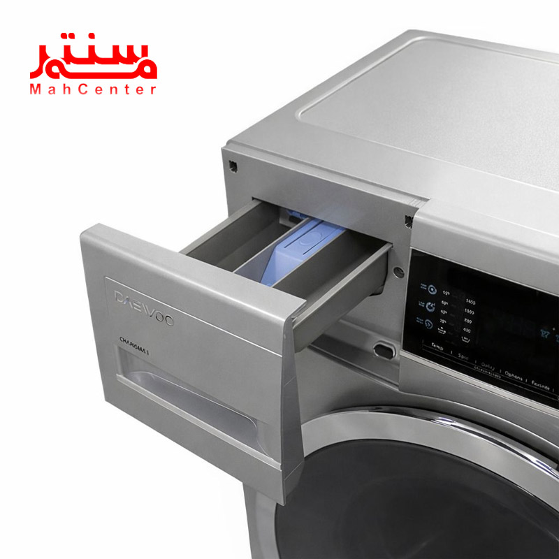 جا پودری ماشین لباسشویی 8 کیلویی دوو مدل lm830 استیل