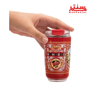 سایز تراول ماگ اسمگ مدل DG حجم 240ml قرمز