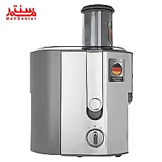 آبمیوه‌گیری حرفه‌ای براون مدل J700 با طراحی مدرن و بدنه استیل ضدزنگ. - دوم