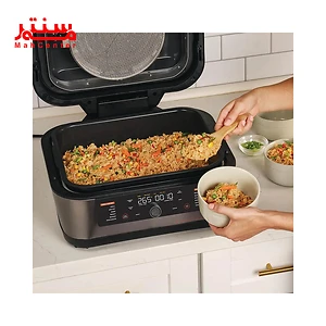 پخت برنج در گریل هوشمند و هواپز نوتریکوک مدل ncrg600uae