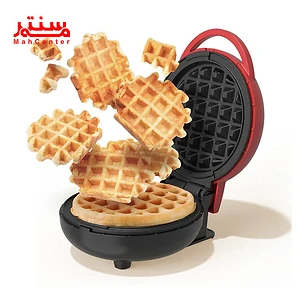 وافل ساز نوتریکوک مدل wm100 قرمز با درب باز