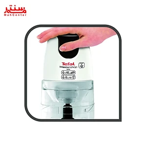 خردکن تفال مدل MB470B30 با توان 500 وات و کاسه پلاستیکی شفاف 1.5 لیتری.
