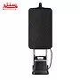 یک نمای نزدیک از یک اتو بخار Tefal IXEO + مشکی با یک تابلوی بخار نشان داده شده است.