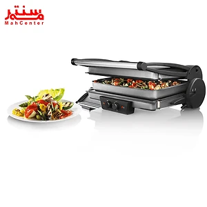 تصویر گریل بوش مدل TFB4431V در کنار غذای گریل