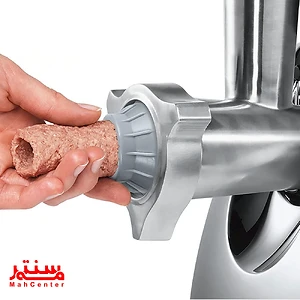 این قسمت از چرخ گوشت برای تولید سوسیس‌های خانگی استفاده می‌شود. گوشت چرخ شده از داخل دستگاه خارج شده و از این نازل عبور می‌کند و به شکل سوسیس در می‌آید.