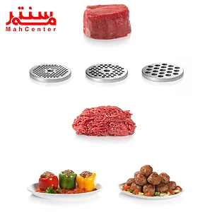چرخ گوشت بوش MFW66020 با سینی پلاستیکی مقاوم و ظرفیت بالا برای قرارگیری مواد غذایی.
