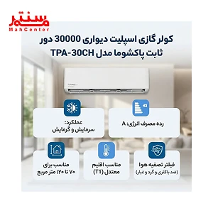 توضیحات کولرگازی پاکشوما 30000 مدل tpa30ch