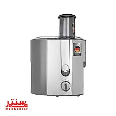 آبمیوه‌گیری حرفه‌ای براون مدل J700 با طراحی مدرن و بدنه استیل ضدزنگ. - دوم