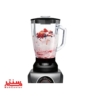 مخلوط کن بوش مدل MMB42G0B به همراه شیر و توت فرنگی