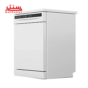نمای راست ماشین ظرفشویی پاکشوما 15 نفره مدل e53w سفید