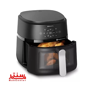 سرخ کن بدون روغن فیلیپس NA230 با ظرفیت 6.2 لیتر، مناسب برای پخت غذای 6 تا 7 نفر در آشپزخانه‌های مدرن.