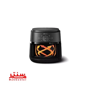 سرخ کن فیلیپس NA230 با بدنه پلاستیکی مقاوم و ضدخش، طراحی شیک مشکی برای آشپزخانه‌های امروزی.