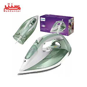 اتو بخار فیلیپس DST7012 با توان 2600 وات و سیستم ضدچکه در حال اتوکشی لباس.