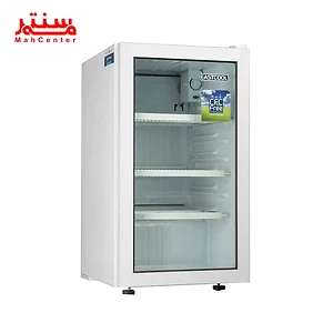 نمای نزدیک که طبقات شیشه ای یخچال 5 فوت ایستکول شوکیس مدل TM 9580 CS نشان میدهد