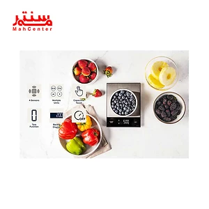 ترازو آشپزخانه نوتریکوک مدل ks205 در آشپزخانه استیل