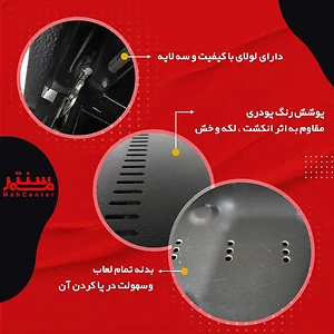 نمای نزدیک از پنل لمسی دیجیتال آون توستر تکنو لایو VIP-AGRIAN با قابلیت تنظیم دما و زمان پخت.