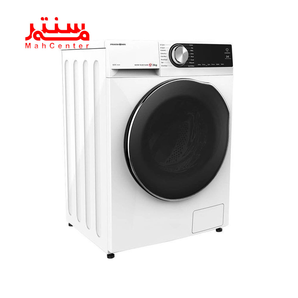 نمای کناری از ماشین لباسشویی پاکشوما مدل u9-w