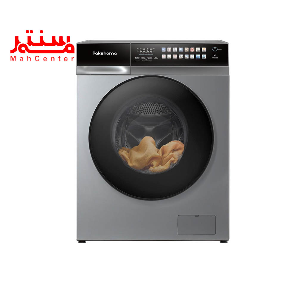 نمای روبه رویی ماشین لباسشویی پاکشوما مدل x106-x